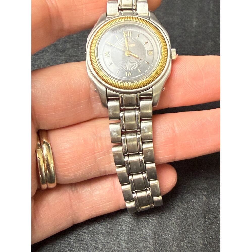 Vintage Concord Steeplechase 26mm 2Tone Face Gold & Steel Ladies Watch 15.36.260 - Picture 11 of 13